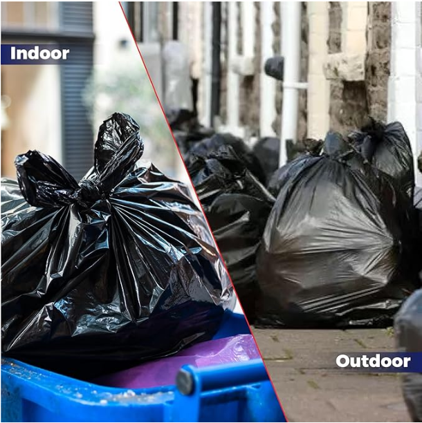 HEAVY DUTY BLACK THICK REFUSE SACKS STRONG THICK RUBBISH BAGS BIN LINERS