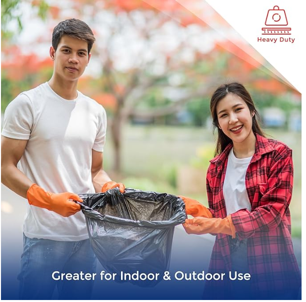 HEAVY DUTY BLACK THICK REFUSE SACKS STRONG THICK RUBBISH BAGS BIN LINERS