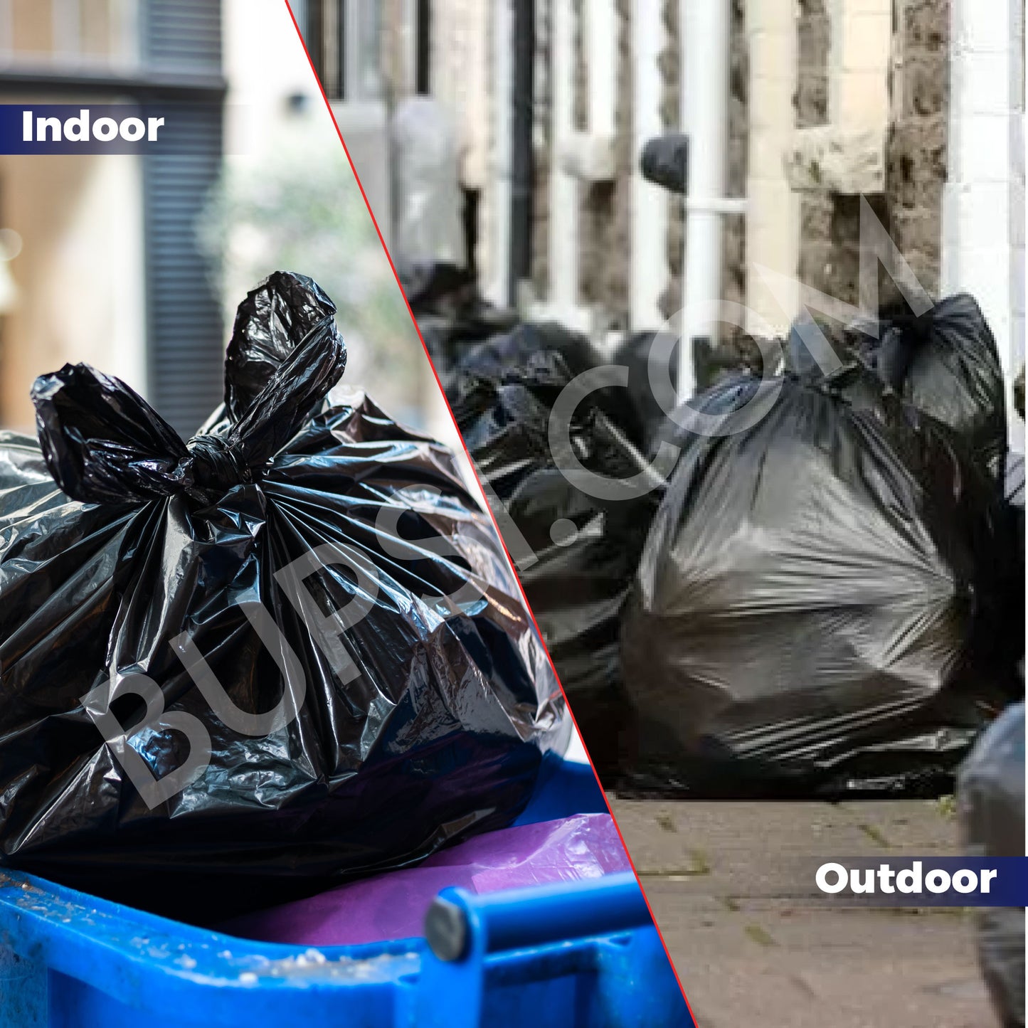HOME CIRCLES 20 Black Bin Bags – 50L
