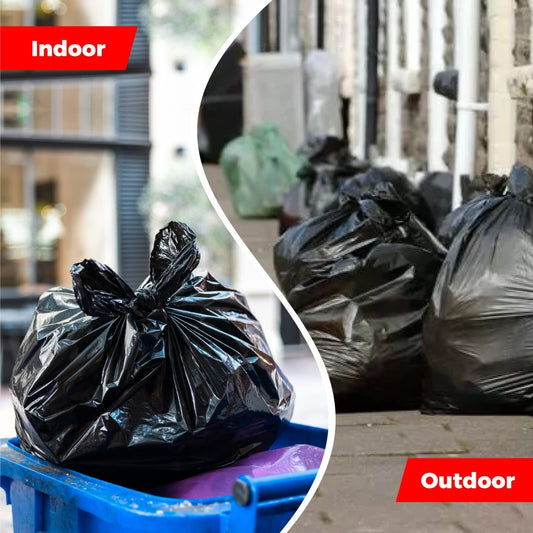 100 EXTRA STRONG BLACK HEAVY DUTY BIN LINERS BAGS  REFUSE SACKS - COMMERCIAL